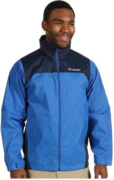 Glennaker Lake Rain Jacket (Blue Jay/Columbia Navy) Men's Coat