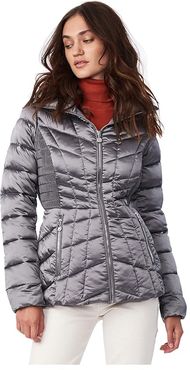 EcoPlume Packable Puffer Jacket in Lust (Charcoal) Women's Jacket