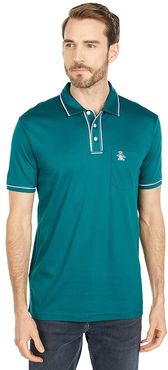 Short Sleeve 3-D Earl Polo (Storm) Men's Clothing