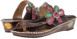 Santorini (Brown Leather) Women's Sandals