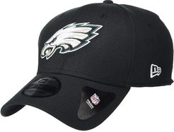 NFL Team Classic 39THIRTY Flex Fit Cap - Philadelphia Eagles (Black) Baseball Caps