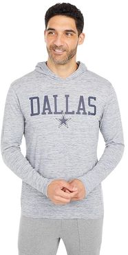 Dallas Cowboys Zophar Long Sleeve Hooded Tee (Gray) Men's Clothing