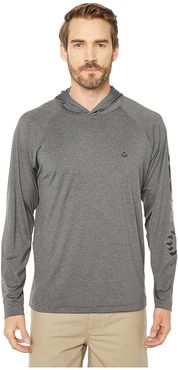 Sun-Stop Pullover Hoodie (Onyx Heather) Men's Clothing