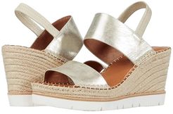 Elyssa Two Band (Ice Metallic Leather) Women's Shoes