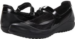Kirei (Black Madras Leather/Shiny Black Leather/Black Patent) Women's Maryjane Shoes