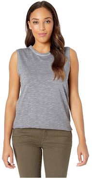 Inside Out Slub Sleeveless T-Shirt (Elephant Grey Pigment) Women's Sleeveless