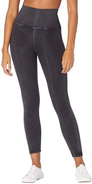 Happiness Runs Leggings (Washed Black) Women's Clothing