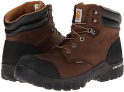 6 Rugged Flex Waterproof Comp Toe Work Boot (Brown) Men's Work Boots