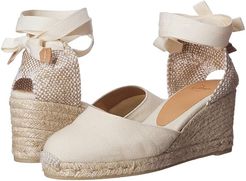 Carina 60mm Wedge Espadrille (Ivory) Women's Shoes