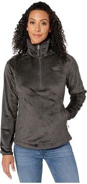 Osito 1/4 Zip Pullover (Asphalt Grey) Women's Coat