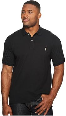 Big and Tall Classic Fit Mesh Polo (Polo Black) Men's Short Sleeve Knit