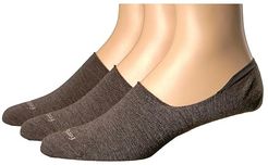 Hidden Socks 3-Pair Pack (Taupe) Men's No Show Socks Shoes