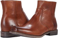 Smith Inside Zip (Caramel Antique Pull Up) Men's Shoes