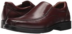 Waterproof XC4(r) Stanton Panel Toe Slip-On (Red Brown Waterproof Nubuck) Men's Slip-on Dress Shoes