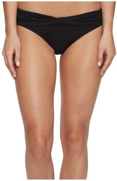 Twist Band Mini Hipster Bottom (Black) Women's Swimwear