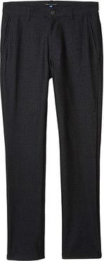Slim Fit Solid Pants (Black) Men's Casual Pants