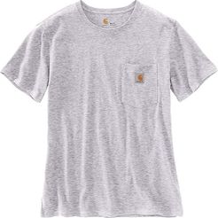 WK87 Workwear Pocket Short Sleeve T-Shirt (Gull Gray Snow Heather) Women's T Shirt