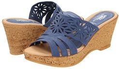 Dora (Blue) Women's Wedge Shoes