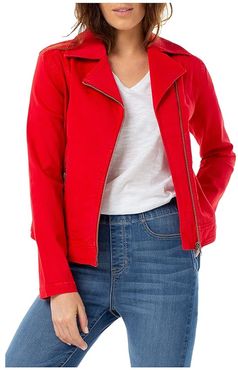 Moto Jacket (Red Ginger) Women's Clothing