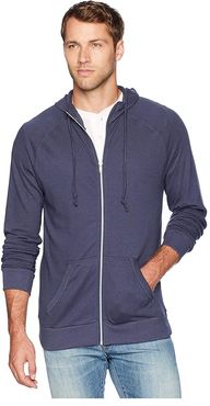 Zip Hoodie (Dark Navy) Men's Sweatshirt