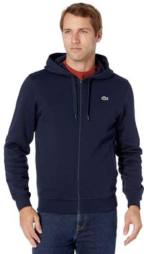 Long Sleeve Solid Color Sweatshirt (Navy Blue/Navy Blue) Men's Clothing