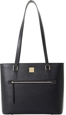 Saffiano Shopper (Black) Handbags
