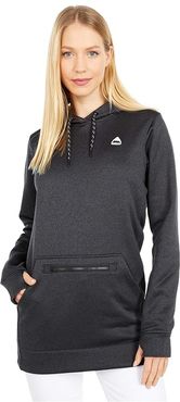 Oak Long Hoodie Pullover (True Black Heather 1) Women's Sweatshirt