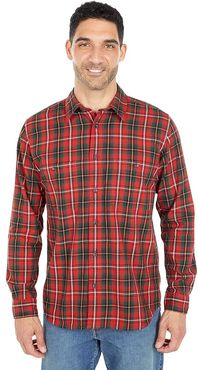 Wildwood Shirt (Red/Black/Flame Plaid) Men's Clothing