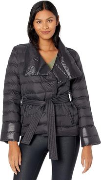 Maria Wrap Jacket (Black) Women's Clothing