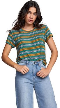 Recess 3 S/S Tee (Bottle Green) Women's Clothing