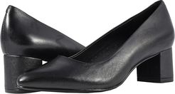 Kari (Black Soft Nappa Leather) Women's 1-2 inch heel Shoes