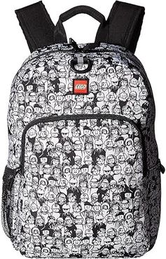 Minifigure Color-Me Heritage Classic Backpack (Black/White) Backpack Bags
