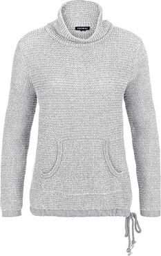 Long Sleeve Popcorn Sweater (Grey Mix) Women's Sweater