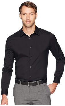 The Stretch-Cotton Shirt (Black) Men's Clothing