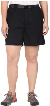 Plus Size Sandy River Cargo Short (Black) Women's Clothing