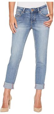Carter Girlfriend Crosshatch Denim Jeans (Mid Vintage) Women's Jeans