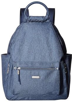 New Classic Heritage All Day Backpack with RFID Phone Wristlet (Steel Blue) Backpack Bags