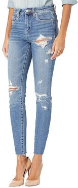 High-Rise Distressed Skinny Jeans in Santa Fe (Santa Fe) Women's Jeans
