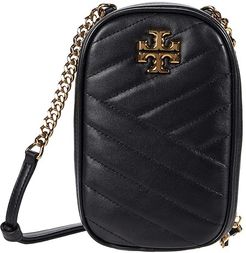 Kira Chevron North/South Crossbody (Black) Handbags