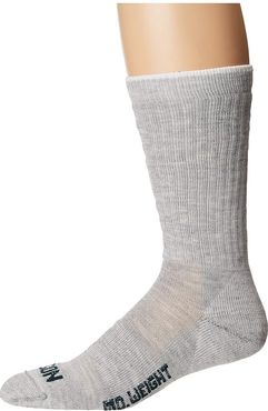 Midweight Traditional Crew Sock (Gray Heather) Crew Cut Socks Shoes