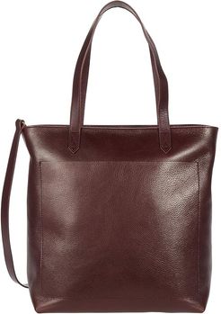 The Medium Transport Tote w/ Inset Zipper (Dark Cabernet) Handbags