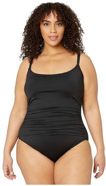 Plus Size Island Goddess Lingerie Mio One-Piece (Black) Women's Swimsuits One Piece