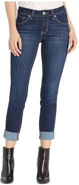 Carter Girlfriend Crosshatch Denim Jeans (Night Breeze) Women's Jeans