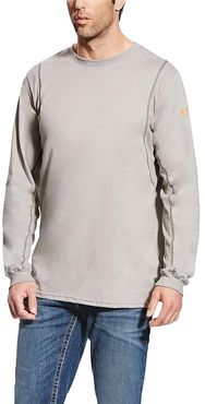 Big Tall FR AC Crew T-Shirt (Silver Fox) Men's Clothing