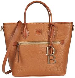 Pebble II Handle Tote (Caramel/Brandy Trim) Tote Handbags