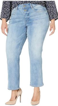 Plus Size Marilyn Ankle Jeans with Side Slits in Biscayne (Biscayne) Women's Jeans