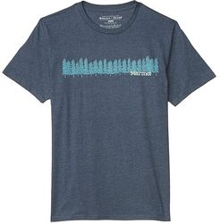 Forest Tee Short Sleeve (Navy Heather) Men's Clothing