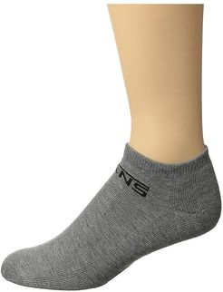 Classic Kick 3-Pack Socks (Heather Grey) Men's No Show Socks Shoes