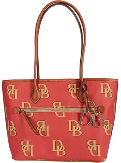 Monogram Tote (Red) Tote Handbags