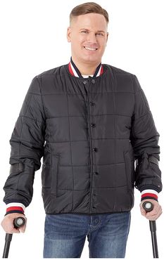 Modular Baseball Jacket (Jet Black) Men's Clothing